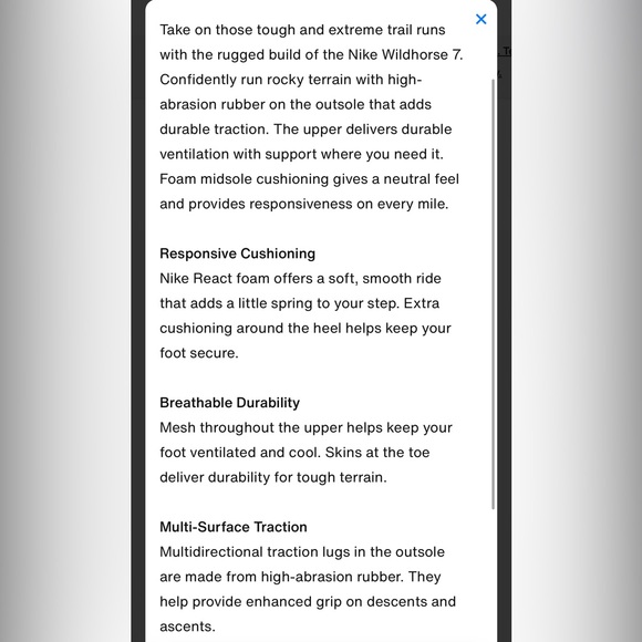 Brand new never worn Nike Women’s Wildhorse 7 size 10.5 - Picture 8 of 8